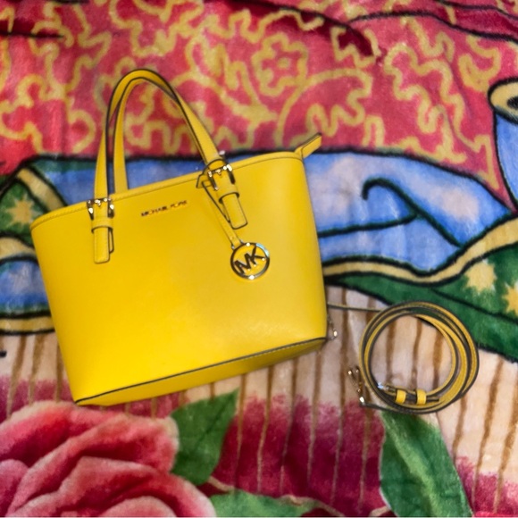 Michael Kors Vibrant Yellow Tote - Picture 1 of 11